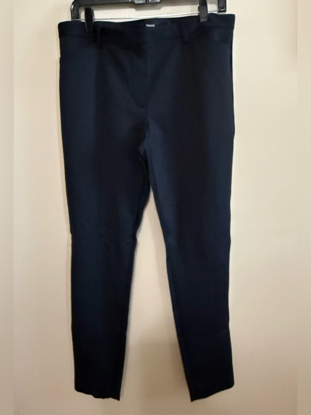 NWOT Theory Seam Trousers in Tech Knit Sz 12 Black